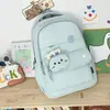 Mochila estilo universitário, cor leitosa de baixa saturação, para alunos do 2º ao 4º ano, estilo doce para atividades escolares e no campus