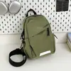 2026 Nova Bolsa de Ombro Simples em Nylon Estilo Coreano para Mulheres, Leve e Versátil para o Dia a Dia, Mochila Escolar para Estudantes, Bolsa de Peito Impermeável e Fashion