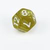 Tutorial de Mesa para Jogo de RPG com Dados de Acrílico: Jogo de Tabuleiro d12, Dados Transparentes de 12 Lados COC com Textura de Pérola (Cooperação transfronteiriça)