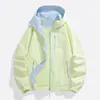 Nova Jaqueta para Adolescente Jaqueta Masculina e Feminina Roupa de Montanhismo Primavera e Outono Combinação de Cores Jaqueta Casual Casal Casaco para Exterior