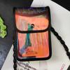 Estilista Moda Tendencia Cadena Acrílica con Bolsa Transparente de Tijeras de Colores con Cubierta para Peluquería Kit Cruzado para Espalda