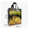 Bolsa de Mão Personalizada de Não Tecido Durian Loja de Frutas Embalagem Especial para Presente Durian Saco de Embalagem para Loja de Frutas