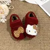 Zapatos de Algodón para Niñas con Forro de Felpa 2026 Invierno Nuevo Dibujos Animados Gato KT Princesa Zapatos de Algodón Cálidos para Bebé Niños