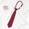 Gravata JK para Mulheres Uniforme Japonês Estilo Universitário Cor Sólida Gravata Borboleta para Estudantes Femininas Gravata Preta DK para Homens Preguiçoso Não Precisa Amarrar