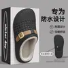 Zapatillas de algodón impermeables eva para mujer invierno felpa suela cálida antideslizante hogar para mujer sin cordones invierno zapatillas de algodón para mujer