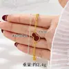 Pulsera de Calabaza con Diseño de Oro Arena Vietnamita para Mujer Estilo Lujo Ligero Transfronterizo Pulsera Fulu Joyería Versátil y Duradera