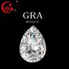 Desejo venda quente GRA D cor Mosan diamante lágrima forma / pera forma anel superfície nua Diamond 3EX cortador vvs Super Branco