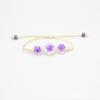 Directo de fábrica flor real flor de cinco pétalos pulsera de narcisos pulsera de cuentas de vidrio de flor de cerezo joyería de lugar escénico mercado nocturno femenina