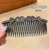 Elegante Peine de Reversa con Pedrería para Mujer, Herramienta de Peinado para Fijar el Cabello Suelto en la Parte Trasera de la Cabeza, Peine para Flecos Estilo Coreano