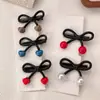 Nuevo Pasador Retro de Corazón con Lazo para Niñas con Cabello Cortado, Pinza de Perla para Flequillo, Pasador, Dulce Accesorio para el Cabello de Pinza Lateral