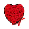 Caixa de Presente com 16 Rosas Vermelhas em Formato de Coração, Flor Eterna, Transfronteiriça - Presente de Dia dos Namorados, Aniversário para Namorada, Direto do Fabricante