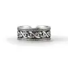 Anillo tailandés de plata con diseño de dragón para hombre, estilo vintage de alta gama, diseño original, anillo abierto ajustable