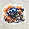 Parches de fútbol americano transfronterizos, llaveros deportivos DIY personalizados de moda, parches acrílicos