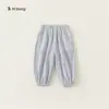 Pantalones a prueba de mosquitos Bangxuan Huzhou Zhili para niños, estilo fino de verano, pantalones joggers para niñas con estampado de dibujos animados, pantalones para niños