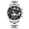 Vendas Diretas da Fábrica Relógio Masculino Pulseira de Aço Calendário Quartzo Esportivo Ponteiro Luminoso Relógio de Quartzo Relógio Masculino Atacado