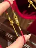 Pulseira de Corda Vermelha com Pilão Vajra Popular do Xiaohongshu Novo Estilo Chinês Luxo Leve Alto Padrão Requintado e Versátil Acessórios de Mão Dropshipping