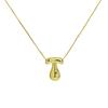 Amazon Venta Caliente 18k Latón Esmalte Globo Burbuja Lindo Gordito 26 Letras Inglesas Colgante Collar