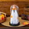 Luz de Fantasma Popular Transfronteriza para Halloween con Cubierta de Vidrio, Adorno Decorativo Creativo, Luz Ambiental, Luz de Noche Espeluznante
