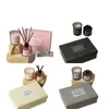 Set de velas aromáticas más vendido transfronterizo, aromaterapia sin llama, caja de regalo de cuatro colores, fragancia de larga duración, cera de soja, aroma intenso