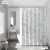 Cortina de Ducha Tela Baño Engrosada Anti-moho Impermeable Juego de Cortinas de Ducha Sin Taladro Cortina Divisoria de Baño Cortina de Puerta Cortina Colgante para Ventana