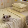 En stock Cubierta de Cama de Algodón con Pinza de Algodón Doble Cara Sábana de Cama Tatami de Dibujos Animados para Niños 100% Algodón Cubierta de Kang Juego de Tres Piezas
