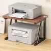 Suporte de Impressora Prateleira Organizador de Mesa Suporte para Mesa de Escritório Armário de Armazenamento Prateleira de Mesa Multicamadas para Aumentar a Altura do Escritório