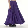 Comercio Exterior Falda plisada Issey Miyake para mujer 2026 Nuevo estilo Arrugada de cintura alta Moda Falda larga Talla grande Fluida Falda de dobladillo ancho