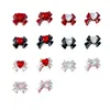 Laço Angulado de Resina Estilo Coreano Tendência Nail Art Strass Acessórios de Unha Doce Venda por Atacado