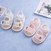 Sandalias de bebé para mujer verano lino suela suave 0-1 año antideslizante talón bebé niño zapatos para niño pequeño venta al por mayor de fábrica