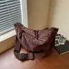 Bolsa de selim de ombro único de alta qualidade, novo modelo 2026, versátil, simples, de grande capacidade, para o dia a dia, na cor de estampa de leopardo da moda