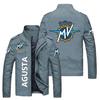 2023 LOGO estampado transfronterizo LOGO cuello alto para hombre deportivo casual de negocios ropa de exterior chaqueta juvenil de personalidad
