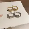 Novo Estilo Luxo Leve Único Fivela de Orelha de Zircônia em Formato de Cobra Design de Nicho Simples Exquisito Versátil Moda Sensação de Alto Padrão Brincos para Mulheres