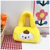 Bolso bandolera de peluche de dibujos animados para niñas, bonito bolso de mano con forma de oso de fresa, mochila de estilo occidental, bolso de hombro popular entre niños.