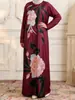 Vestido Suéter con Estampado Floral Innovador para Mujer 2026, Cuello Redondo, con Bolsillos, Estilo Elegante