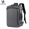 Nueva mochila de negocios para hombre transfronteriza, para el día a día, con capacidad expandida, mochila de viaje de gran capacidad, elegante bolsa para portátil