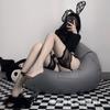 Fans de la noche calcetines de red sexy de tirantes para mujer medias negras de seda por encima de la rodilla de encaje de malla medias sexy tentación de entrepierna abierta 3406