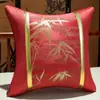 Cojín Rojo de Boda Decoración Festiva China Almohada de Respaldo Funda de Algodón para Sofá Cojín Sala de Estar Cama Hogar Relleno de Almohada