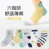 Calcetines para niños de ratón de seis dedos, serie 26, primavera, verano, otoño, estilo fino, para niños mayores, estudiantes, bebés, niños, calcetines de media pantorrilla, algodón fino Clase A
