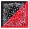Comércio Exterior Atacado série de duas cores masculina e feminina Yin e Yang flor de caju hip-hop lenço quadrado bandana de algodão atacado