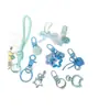 Colección de Accesorios Llavero Frijol Pin Adornos Colgantes Set Completo Paquete de Materiales diy Anillas de Resorte Argollas Abiertas Dijes para Bolsos