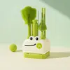 Conjunto de Escovas para Garrafa de Silicone, Escova Específica para Bico e Canudo de Bebê com Caixa de Armazenamento, Haste de Secagem Portátil, Escova de Limpeza, Escova para Copo