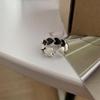 Diseño de Nicho Nuevo Anillo Abierto en Forma de Corazón para Mujer, Anillo Retro Dulce Nuevo de Moda para Dedo Índice, Moderno y Versátil