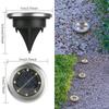 Nueva lámpara subterránea solar de 8 LED de acero inoxidable para exteriores, lámpara de césped para patio, luz nocturna para jardín de camino, luz de piso