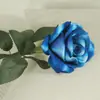 Flor de Rosa de Terciopelo de Tallo Único con Tacto Real para Decoración del Hogar Suministros Boda Planta de Simulación Flor Artificial