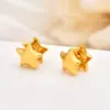 Pendientes de Clip para Oreja Estrella Dorada Acero Inoxidable 316 Lujo Ligero Versátiles Transfronterizos En Stock Venta al por Mayor de Fábrica Estilo de Nicho Europeo y Americano