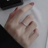 Anillo de Plata de Ley S925 con Letra W para Mujer 2026 Nuevo de Moda Tendencia Estilo Ins Círculo Delgado Personalizado Anillo Abierto Delicado para Dedo Índice