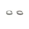Brincos de Cobre Ecológicos Simples Deslumbrantes Full Zircônia Ear Cuffs Versátil Cuidado com a Orelha Moda Argolas de Alto Padrão