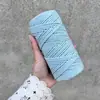 En Stock Cuerda de Algodón de Colores de 3 mm de Tres Hilos Cuerda Pura de Algodón para Tejido de Tapicería Rollos de 100.1 m de Cuerda para Manualidades Hechas a Mano