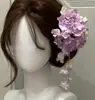 2026 Novo Estilo Super Fada Flor Borla Grampo de Cabelo Nicho Moda Exquisito Lindo Atmosférico Sessão de Fotos Acessório de Cabelo de Alta Qualidade para Mulheres