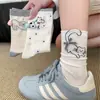 Calcetines de Accesorios de Dibujos Animados Lindos para Mujer Primavera y Verano Lazo Tridimensional Calcetines de Algodón Sin Costuras Ins Estilo Universitario Japonés Calcetines de Media Caña